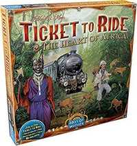 Das gut sehr gut bewertete Brettspiel Zug um Zug: Das Herz von Afrika (3. Karten-Erweiterung) günstig kaufen