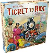 Das gut sehr gut bewertete Brettspiel Zug um Zug: Indien und Schweiz (2. Karten-Erweiterung) günstig kaufen