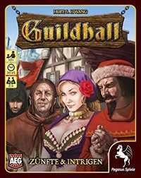 Das gut sehr gut bewertete Brettspiel Guildhall: Zünfte & Intrigen günstig kaufen