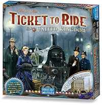 Das gut sehr gut bewertete Brettspiel Zug um Zug: United Kingdom & Pennsylvania (5. Karten-Erweiterung) günstig kaufen
