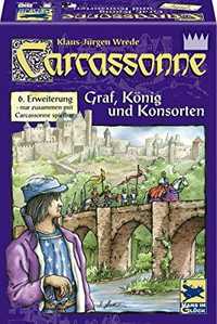 Alle Details zum Brettspiel Carcassonne: Graf, König und Konsorten (6. Erweiterung) und ähnliche Spiele